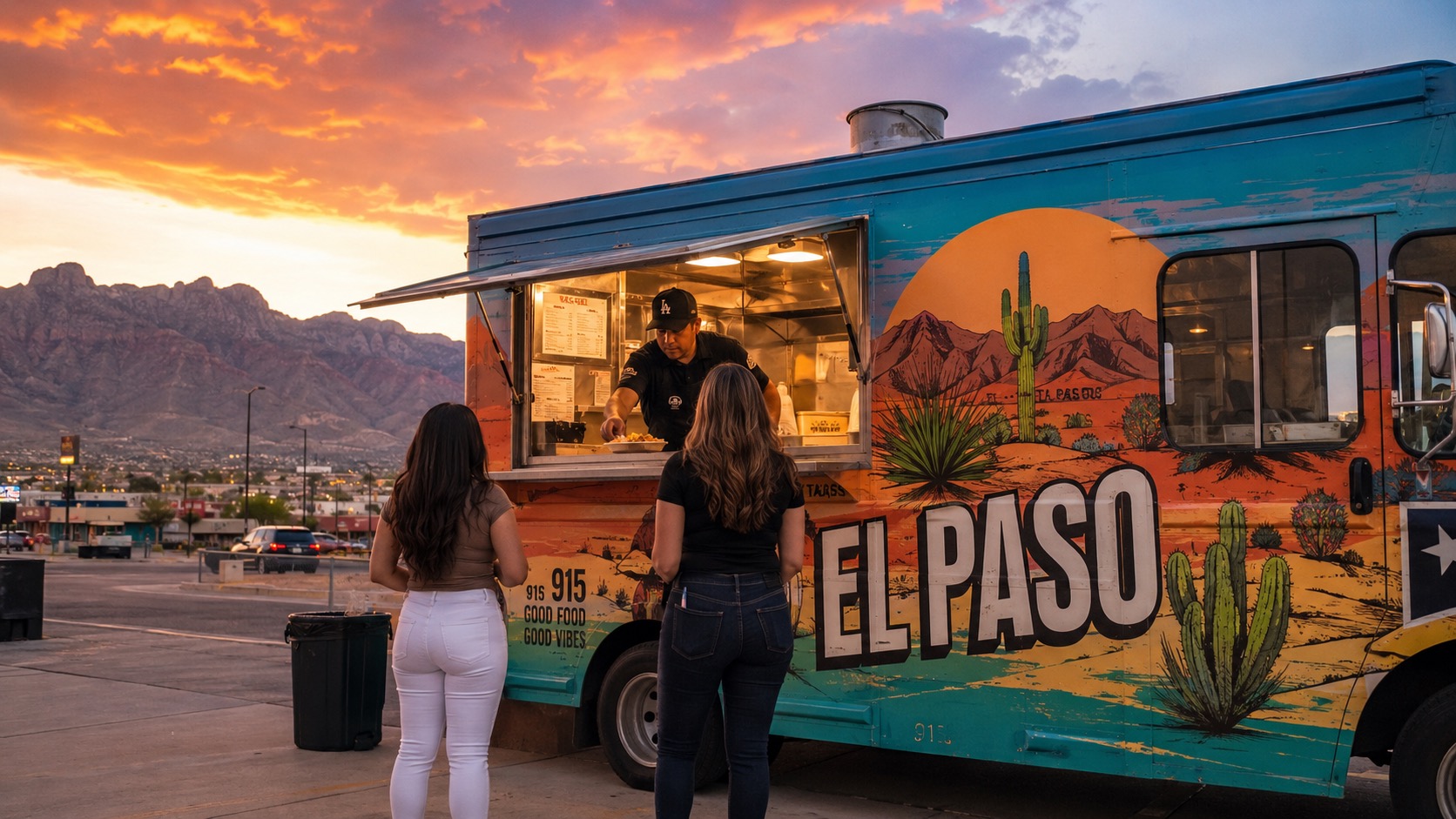 Food truck operating in El Paso Texas — El Paso food truck permit guide 2026