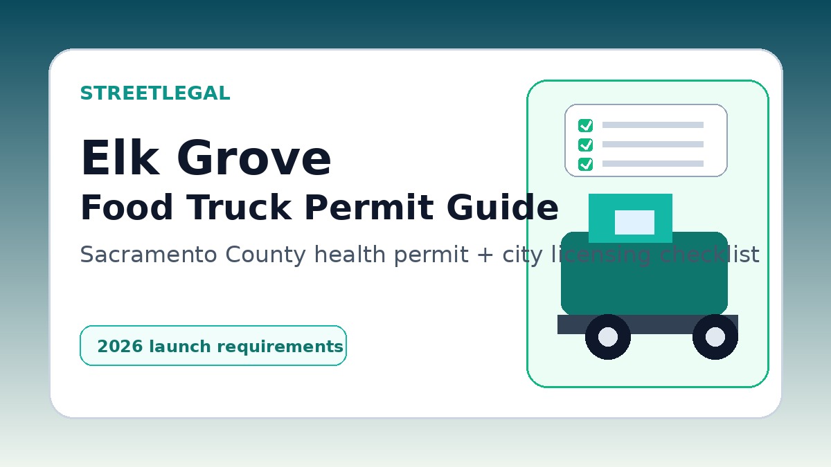 Elk Grove, CA food truck permit guide