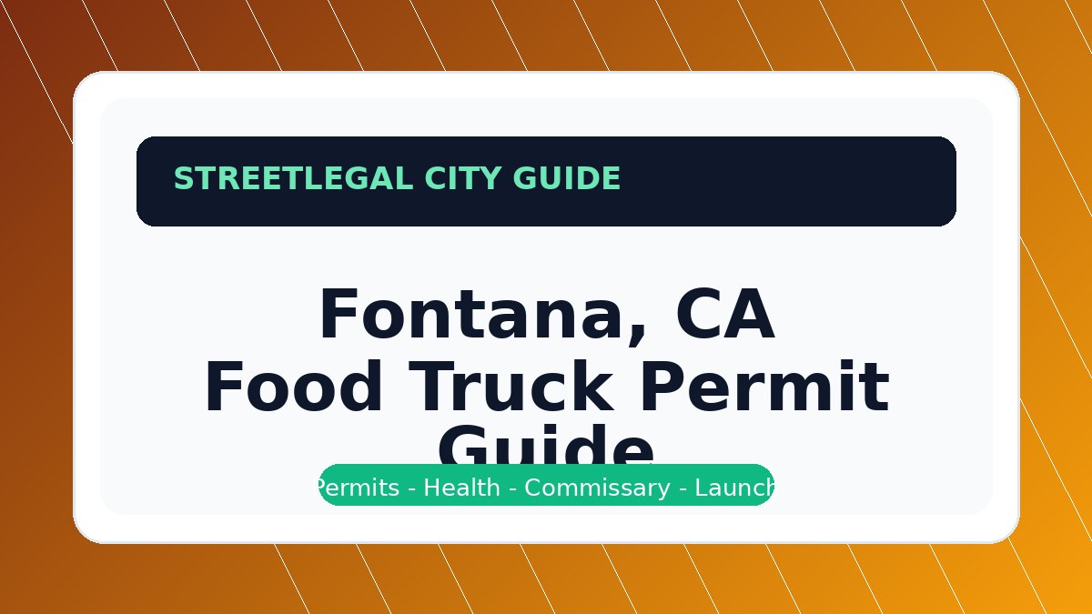 Fontana, CA food truck permit guide