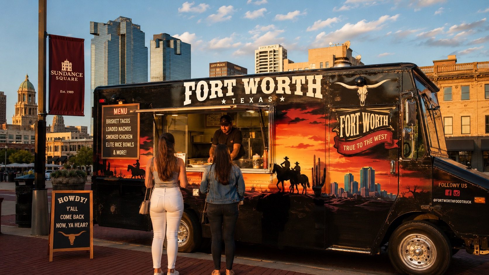 Fort Worth food truck operating coverage