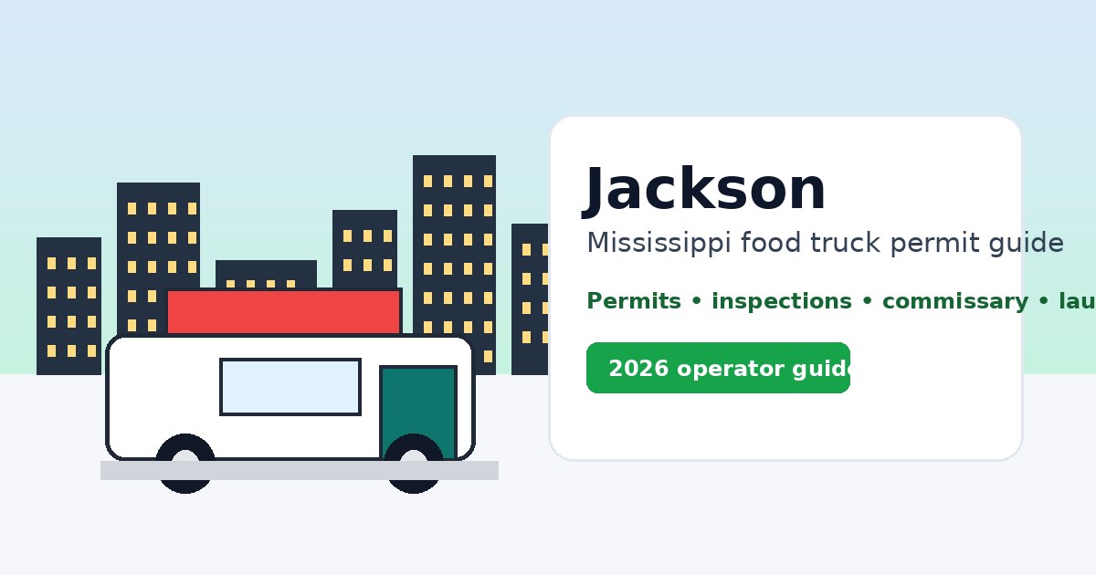 Jackson, MS food truck permit guide