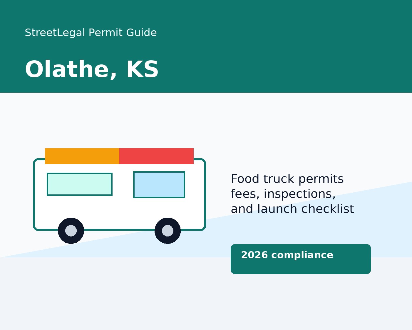 Olathe, KS food truck permit guide