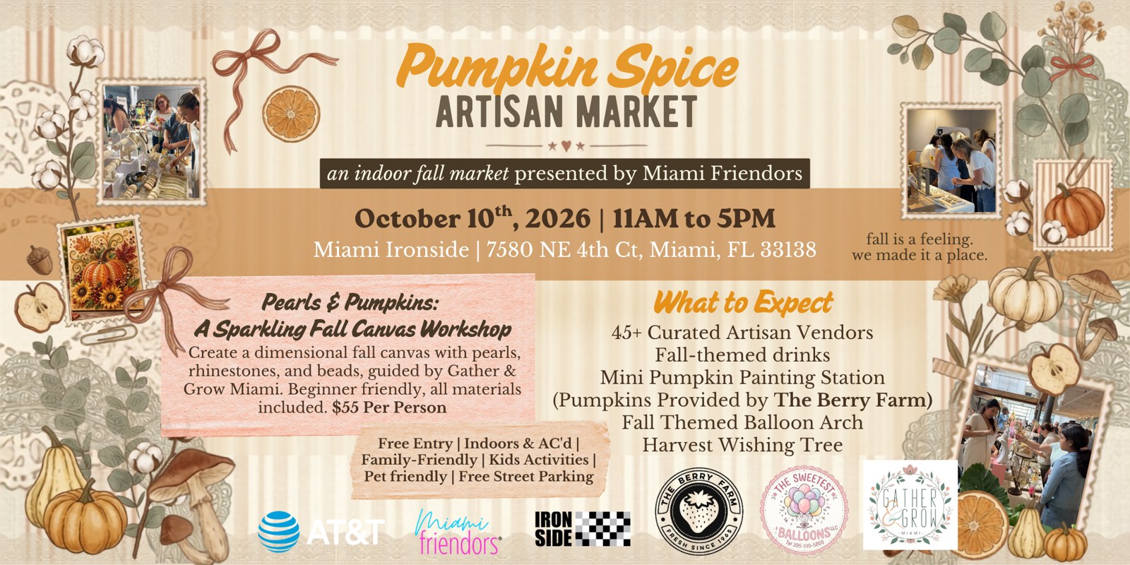 Pumpkin Spice Artisan Market - An Indoor Fall Market at Miami Ironside photo in Miami, FL, FL