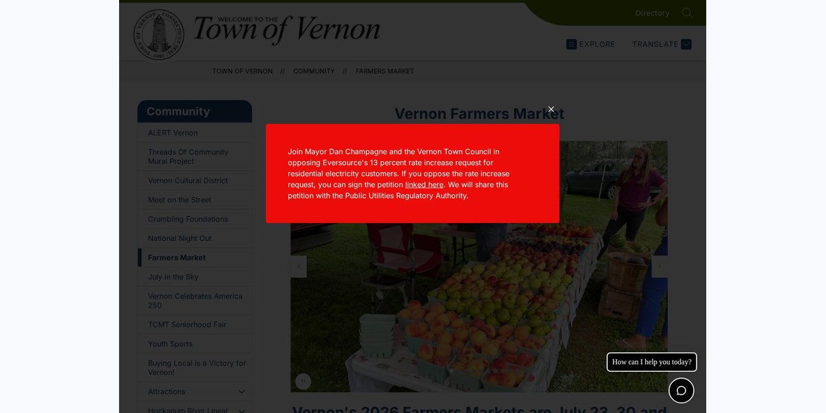 Vernon Farmers Market