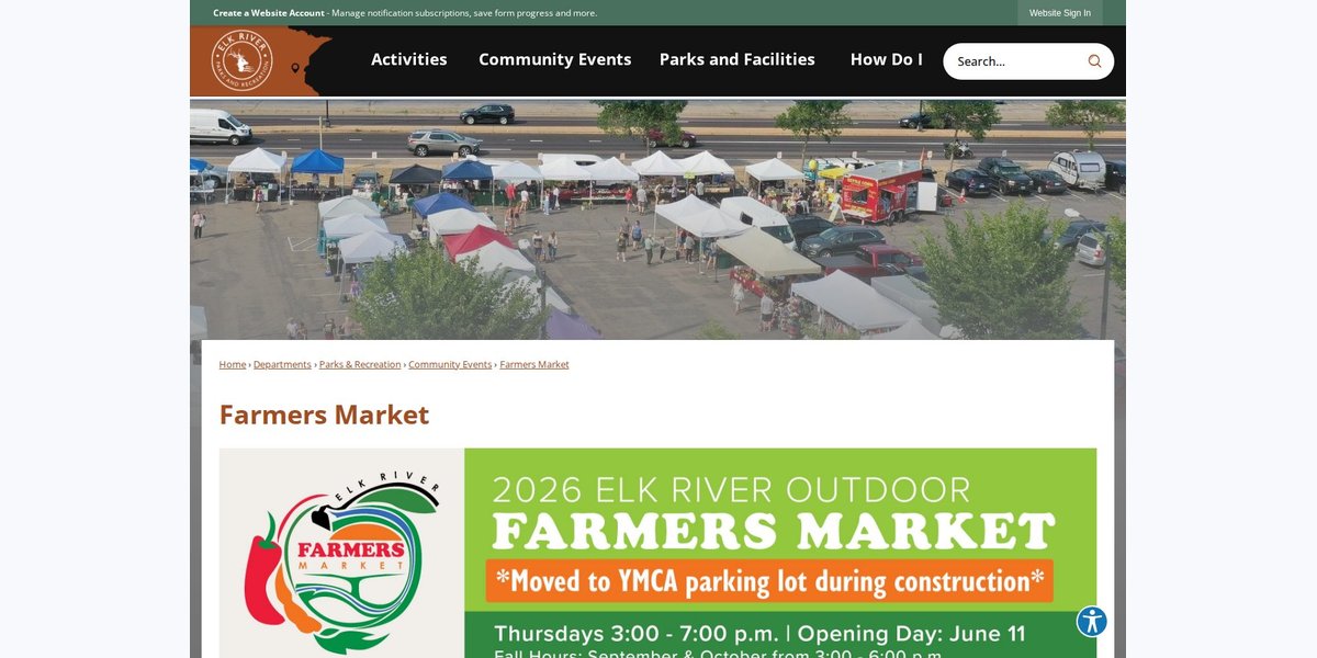 City of Elk River Farmers' Market