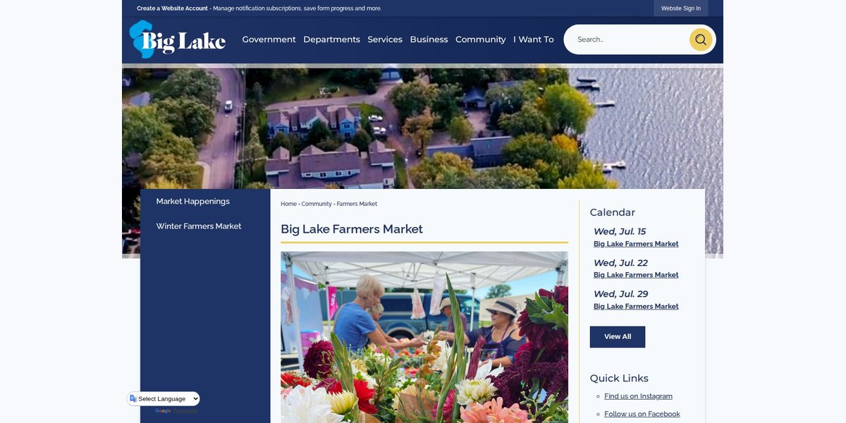 Big Lake Farmers' Market - Winter