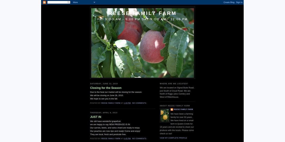 Reese Family Farmers' Market