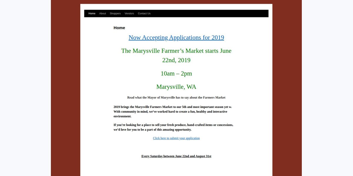 Marysville Farmers' Market