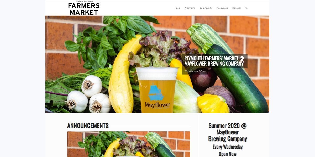 Plymouth Farmers' Market at Plimoth Plantation