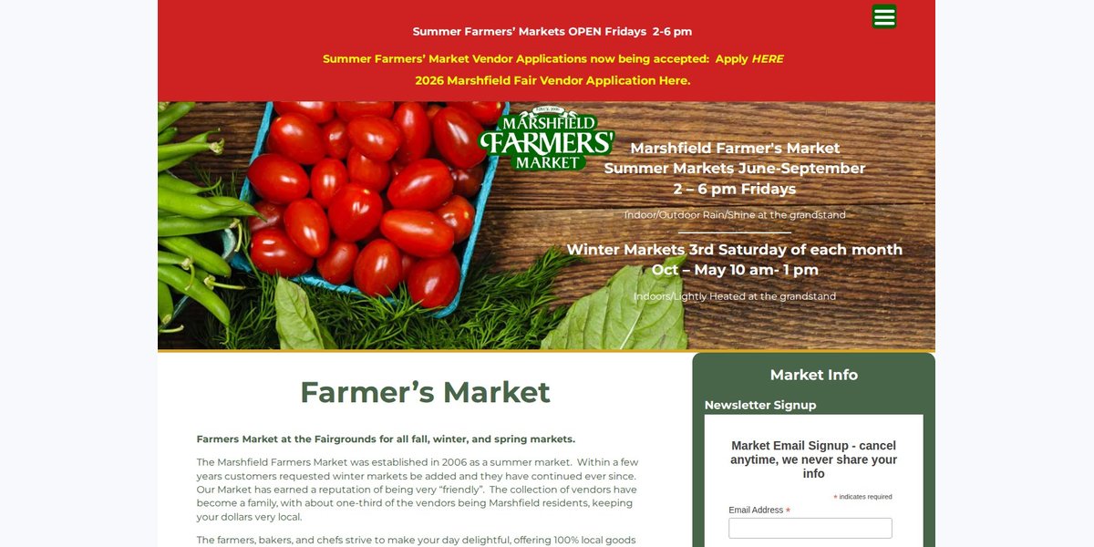 Marshfield Farmer's Market