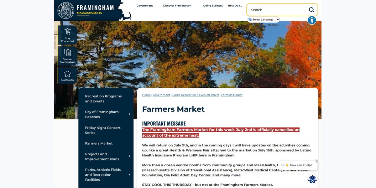 Framingham Farmers Market
