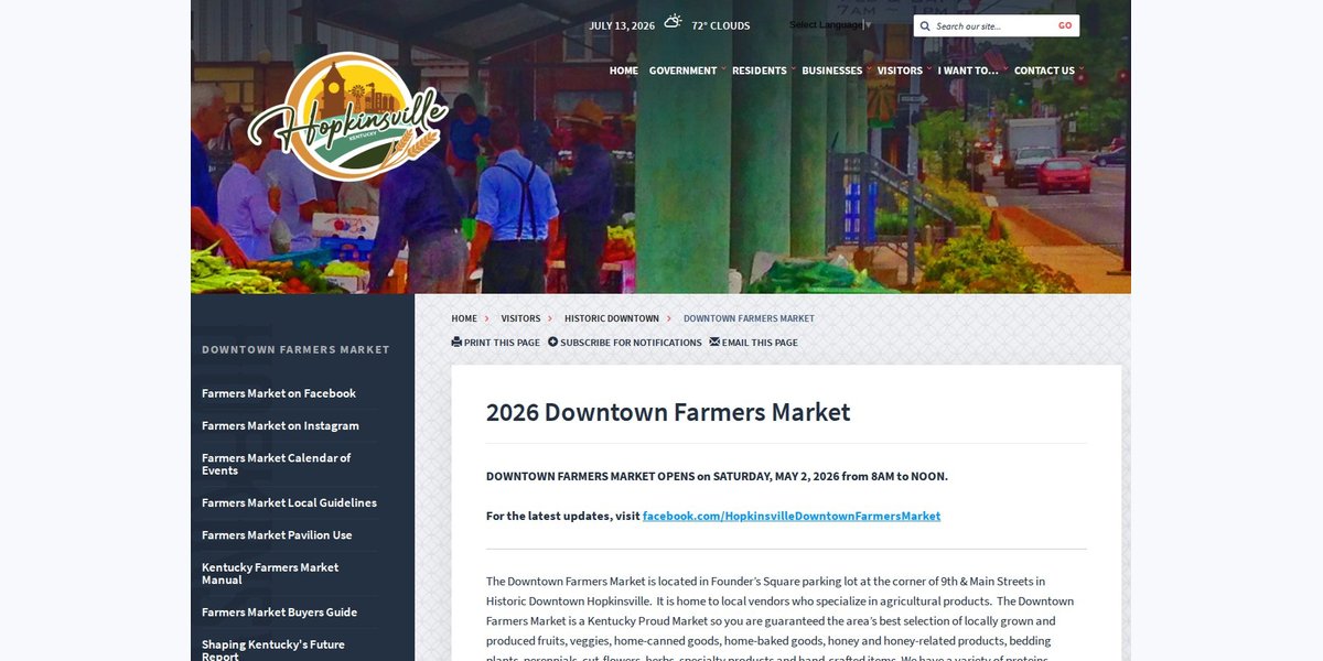 Hopkinsville Downtown Farmers Market