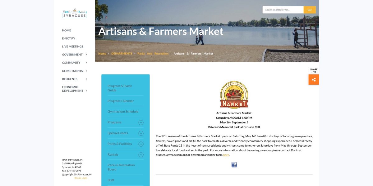 Syracuse Artisans & Farmers Market