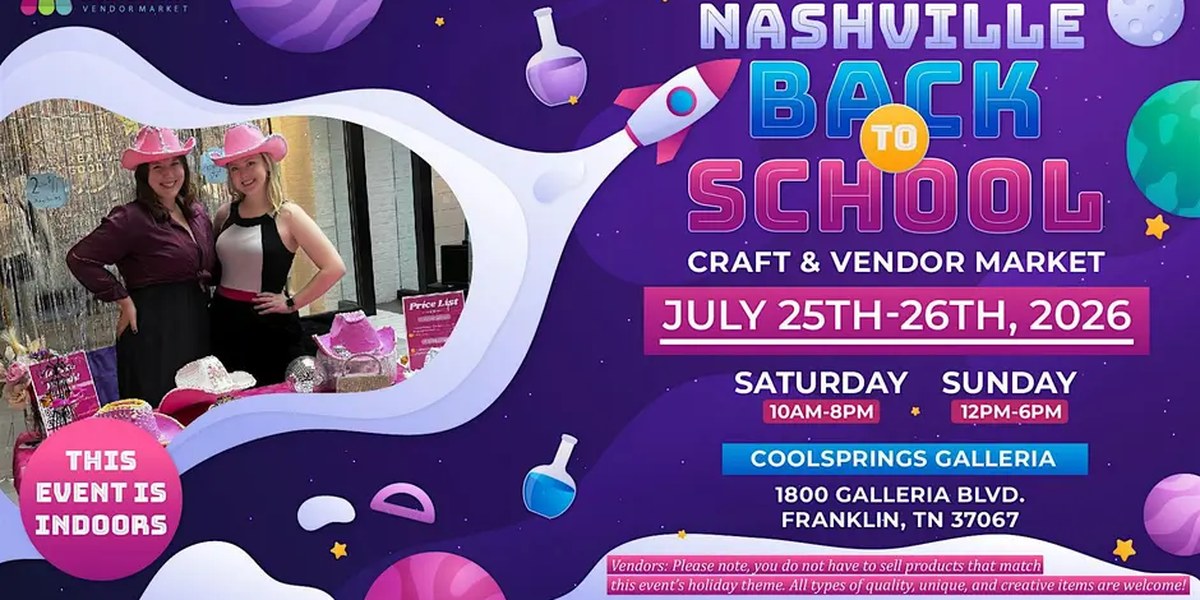 Nashville Back To School Craft & Vendor Market