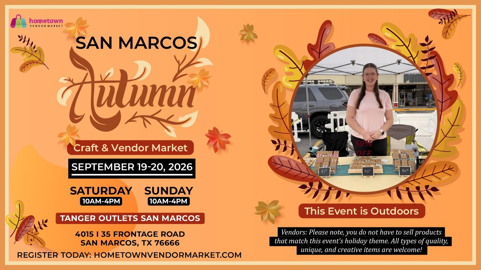 San Marcos Autumn Craft & Vendor Market photo in San Marcos, TX, TX