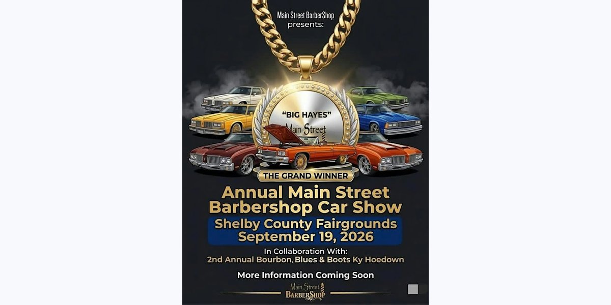 Main Street Barbershop Car Show photo in Shelbyville, KY, KY