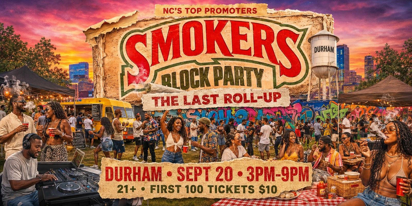 Smokers Block Party: The Last Roll Up | Durham 420 Festival photo in Durham, NC, NC