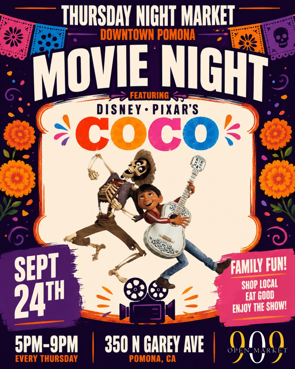 Thursday Night Market - Movie Night Featuring Disney & Pixar's Coco photo in Pomona, CA, CA