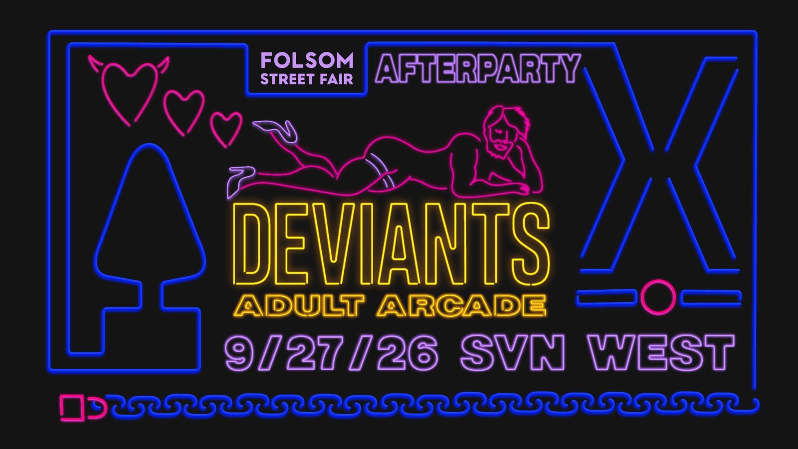 DEVIANTS ADULT ARCADE: THE Folsom Street Fair Afterparty photo in San Francisco, CA, CA
