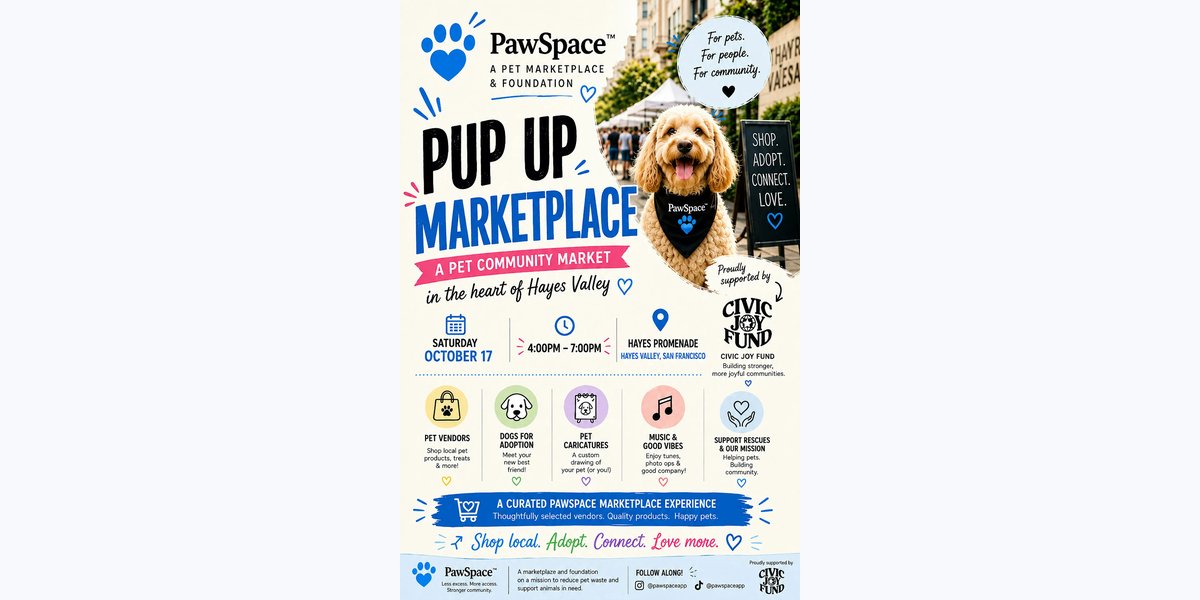PawSpace Presents: Hayes Valley Pup Up Marketplace Block Party photo in San Francisco, CA, CA