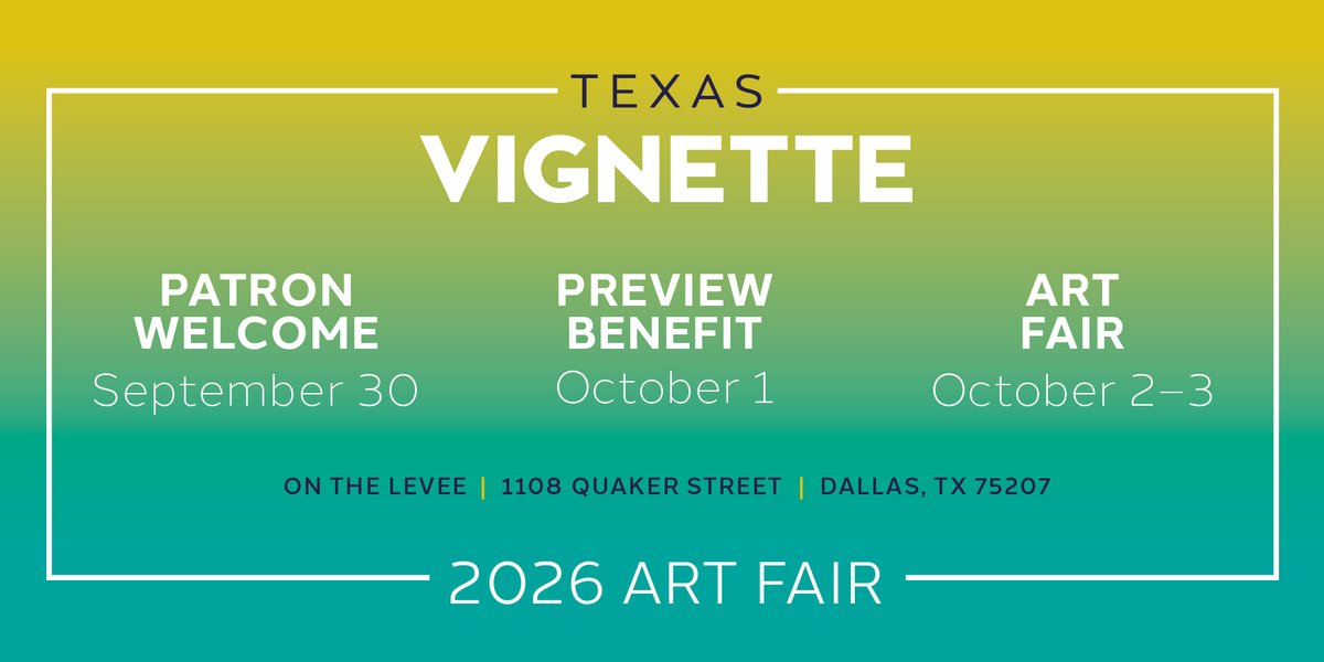 Texas Vignette 2026 Art Fair | Preview Benefit — festival in Dallas, TX