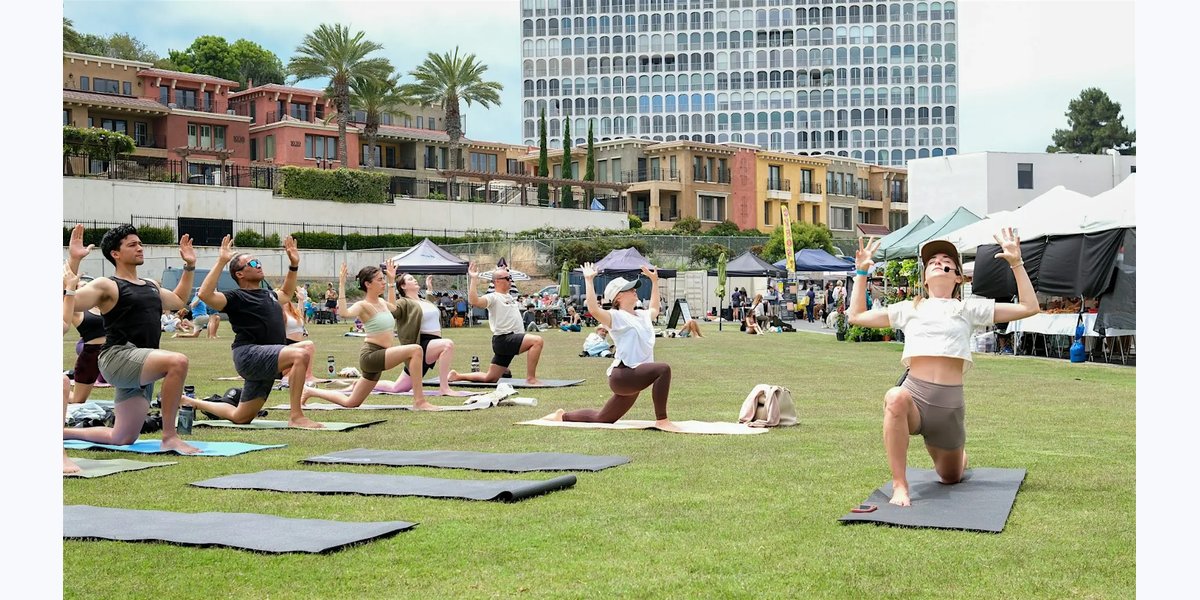 Farm to Flow - Free All Levels Vinyasa at La Jolla Farmers Market photo in San Diego, CA, CA