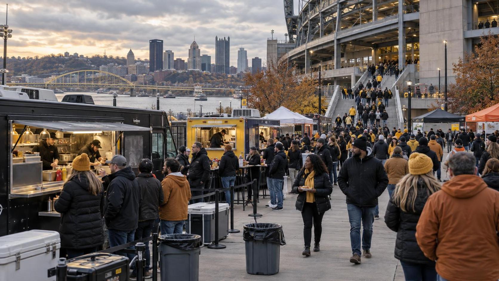 Pittsburgh Steelers vs. Cleveland Browns — crowd in Pittsburgh, PA