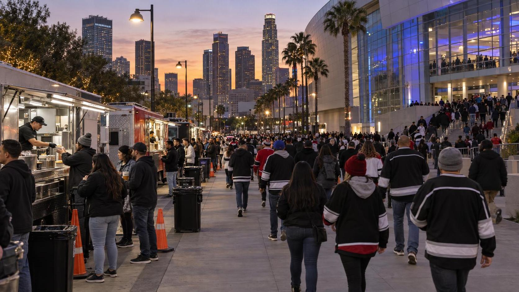 Los Angeles Kings vs. Florida Panthers — crowd in Los Angeles, CA