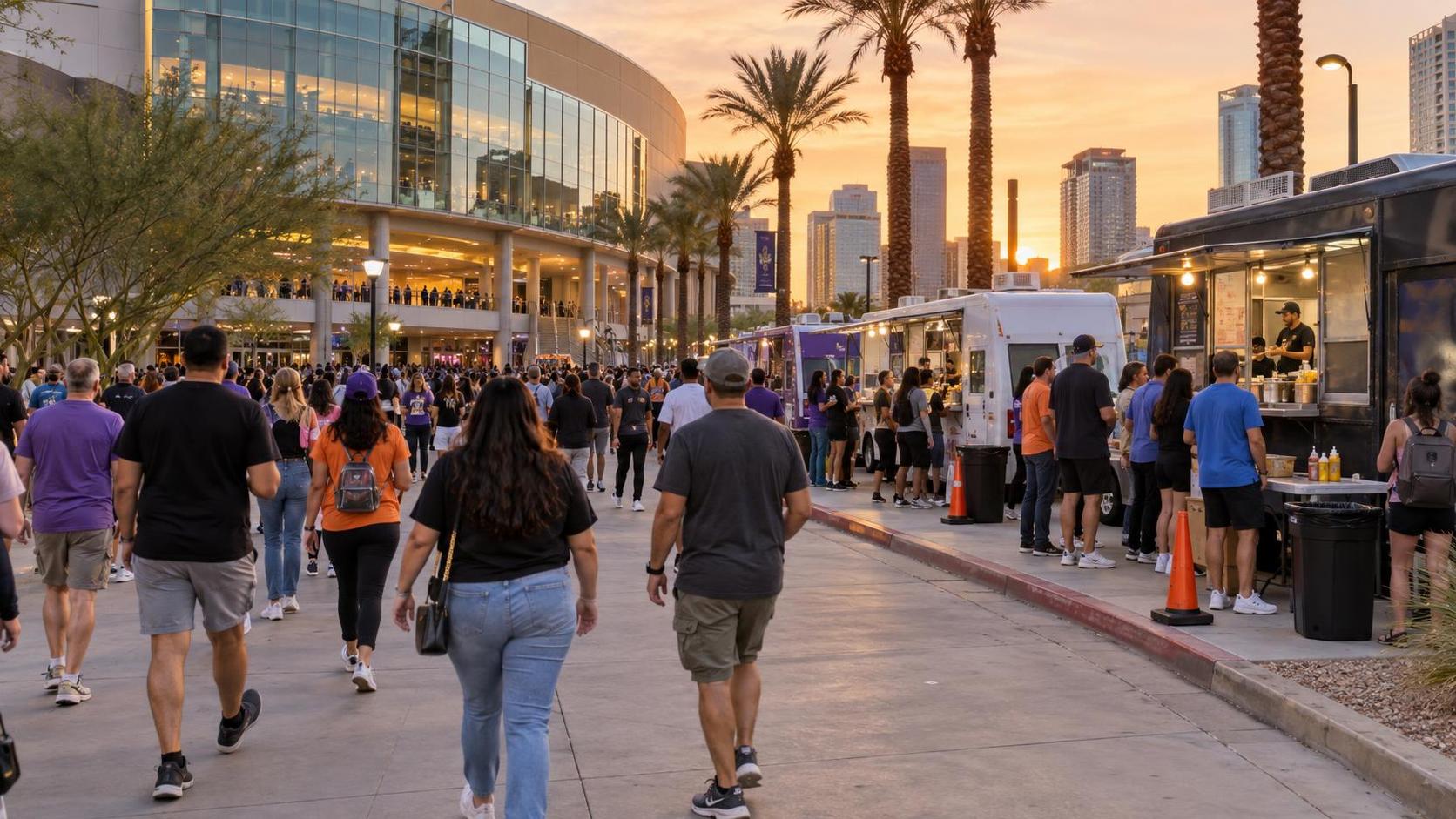 Phoenix Suns vs. Golden State Warriors — crowd in Phoenix, AZ