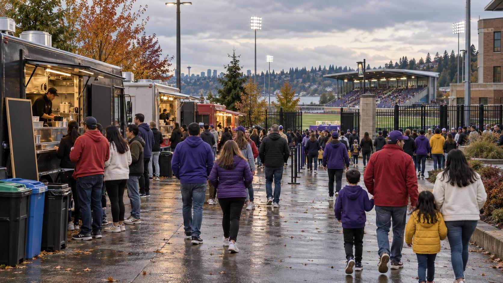 Washington Huskies Mens Soccer vs. Wisconsin Badgers Mens Soccer — crowd in Seattle, WA
