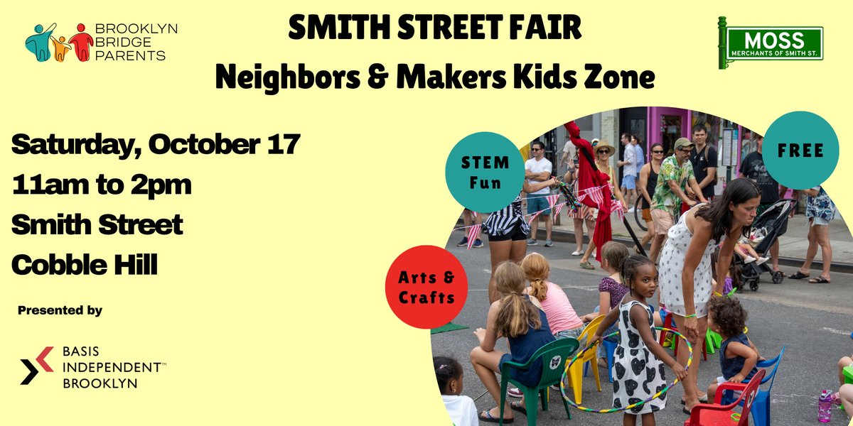 Neighbors & Makers Kids Zone in Cobble Hill (Smith Street Fair) — festival in New York, NY
