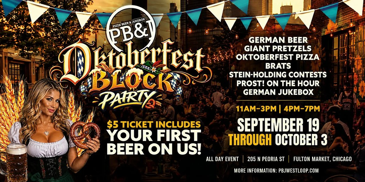Oktoberfest Block Party in Chicago, IL