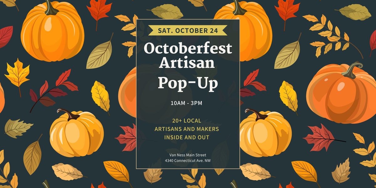 Octoberfest Artisan Pop Up Market — festival in Washington, DC