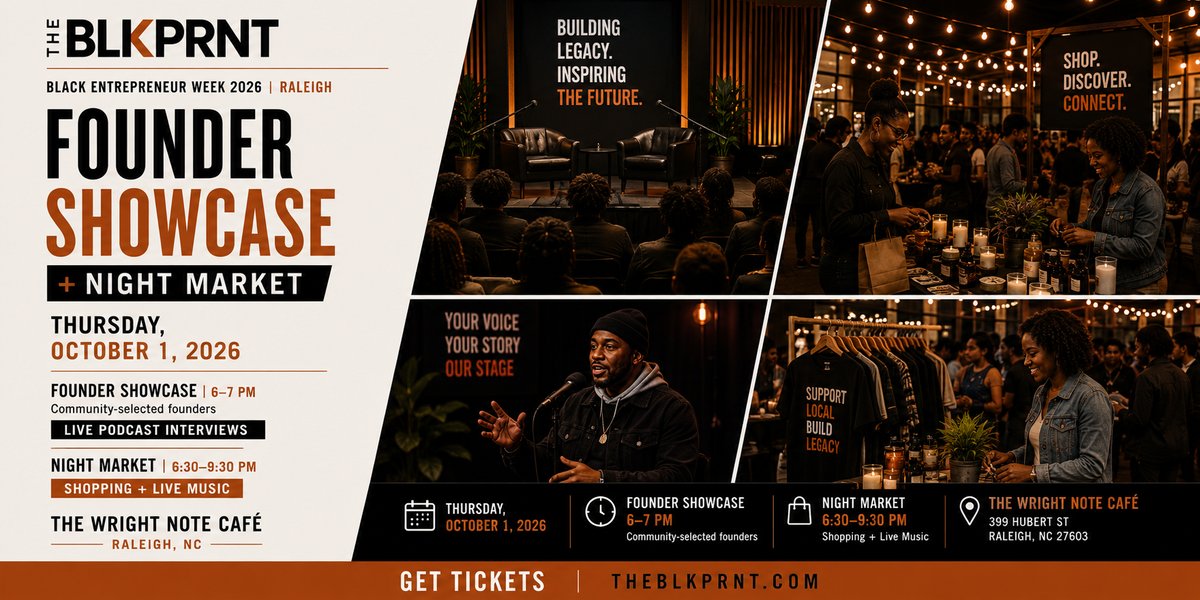 FOUNDER SHOWCASE + NIGHT MARKET photo in Raleigh, NC, NC