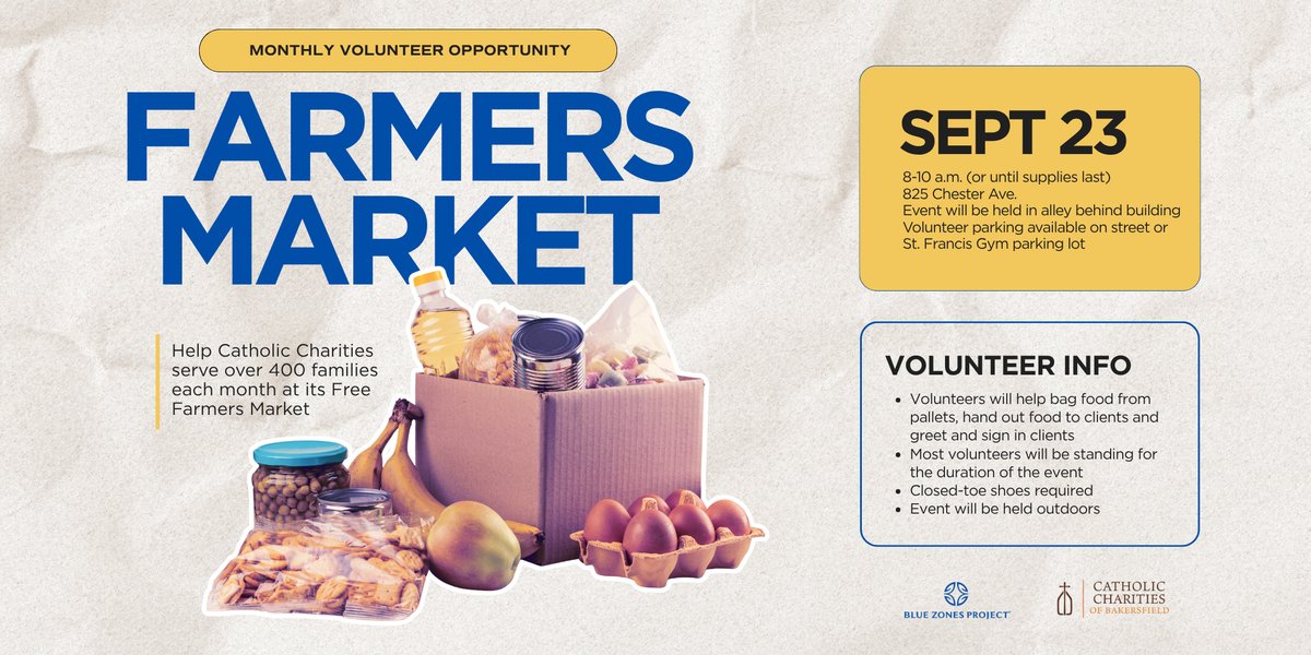 Farmers Market Volunteer Opportunity - BZP Bakersfield (Purpose) photo in Bakersfield, CA, CA