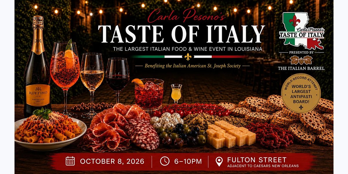 Carla Pesono's Taste of Italy photo in New Orleans, LA, LA