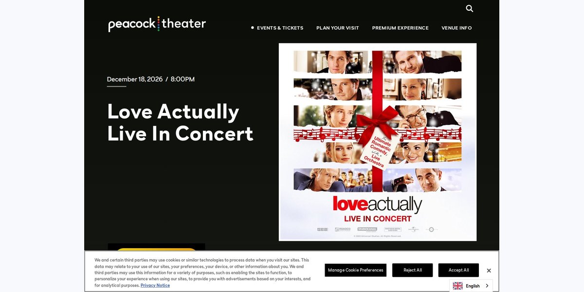 Love Actually Live In Concert — concert in Los Angeles, CA