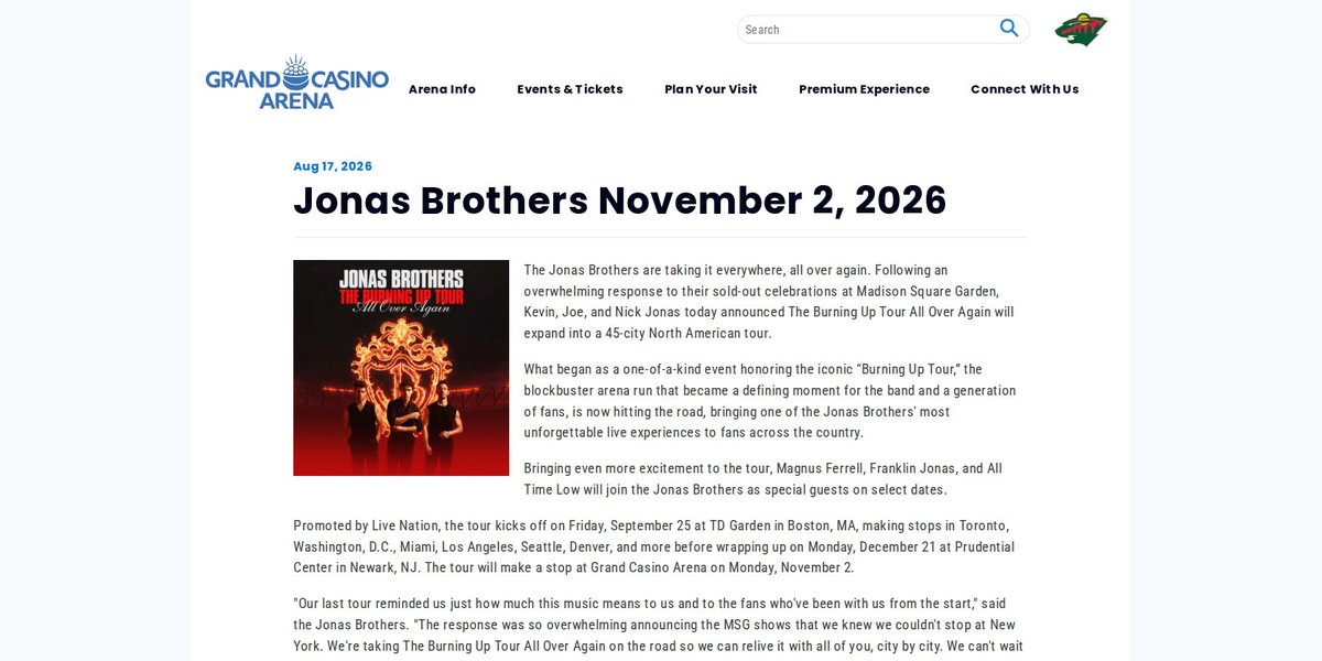 Jonas Brothers — The Burning Up Tour All Over Again photo in Raleigh, NC