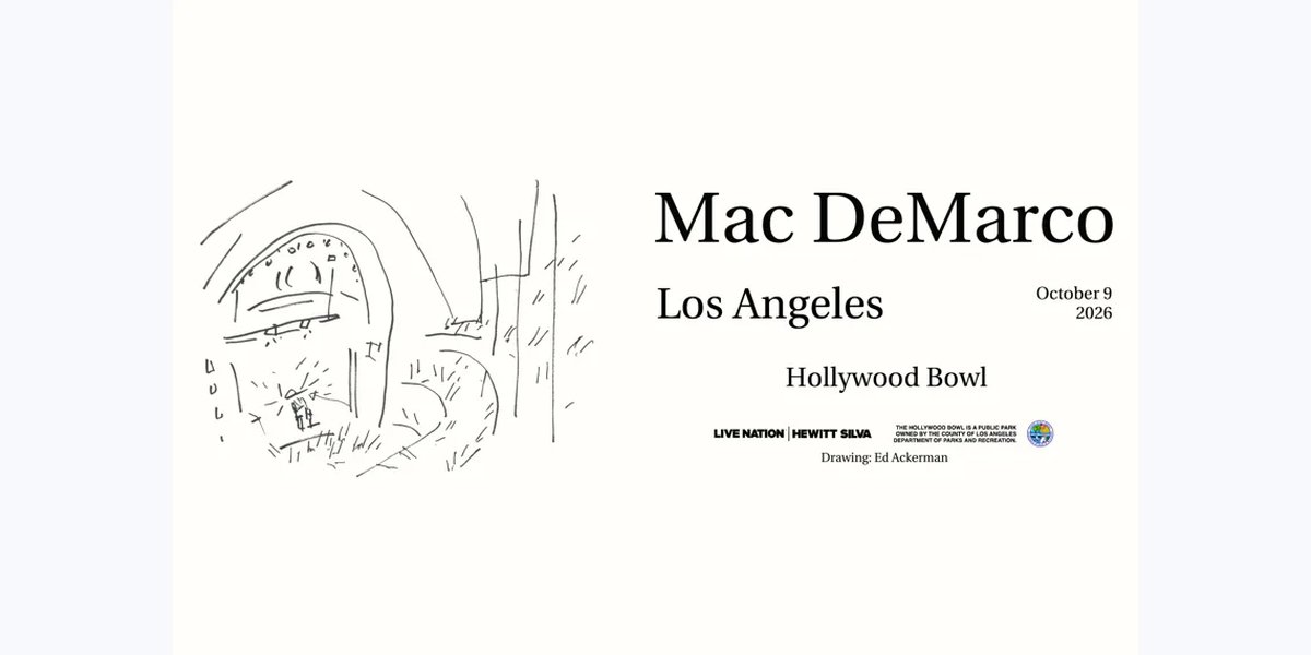 Mac DeMarco — concert in Los Angeles, CA