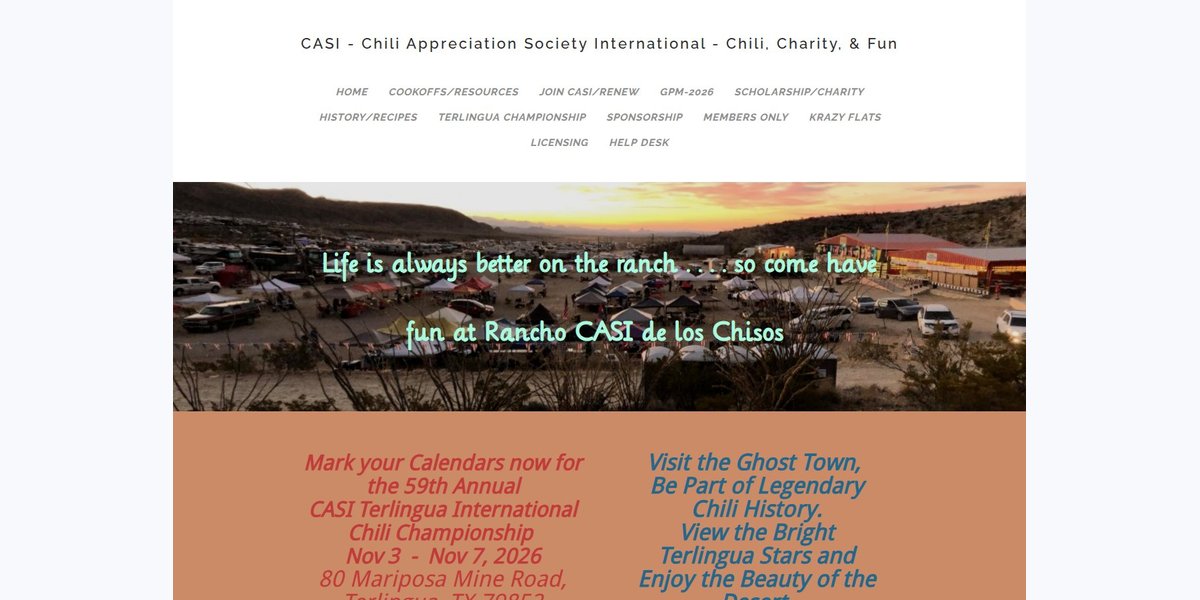 CASI Terlingua International Chili Championship photo in Terlingua, TX