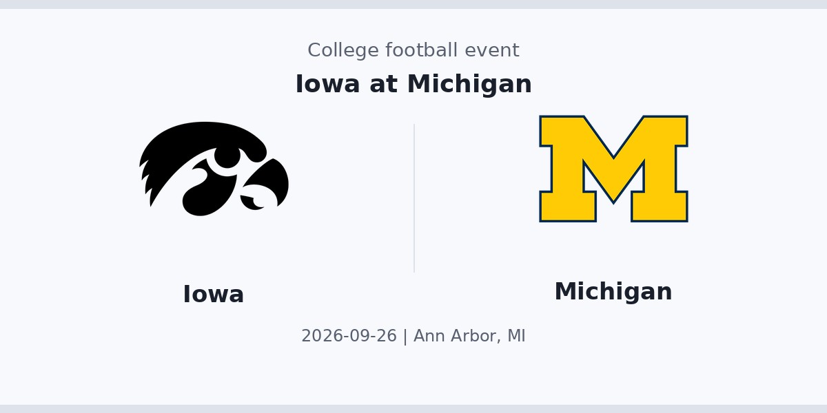 Iowa at Michigan photo in Ann Arbor, MI