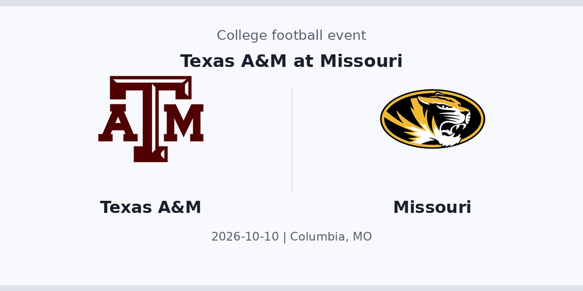 Texas A&M at Missouri photo in Columbia, MO