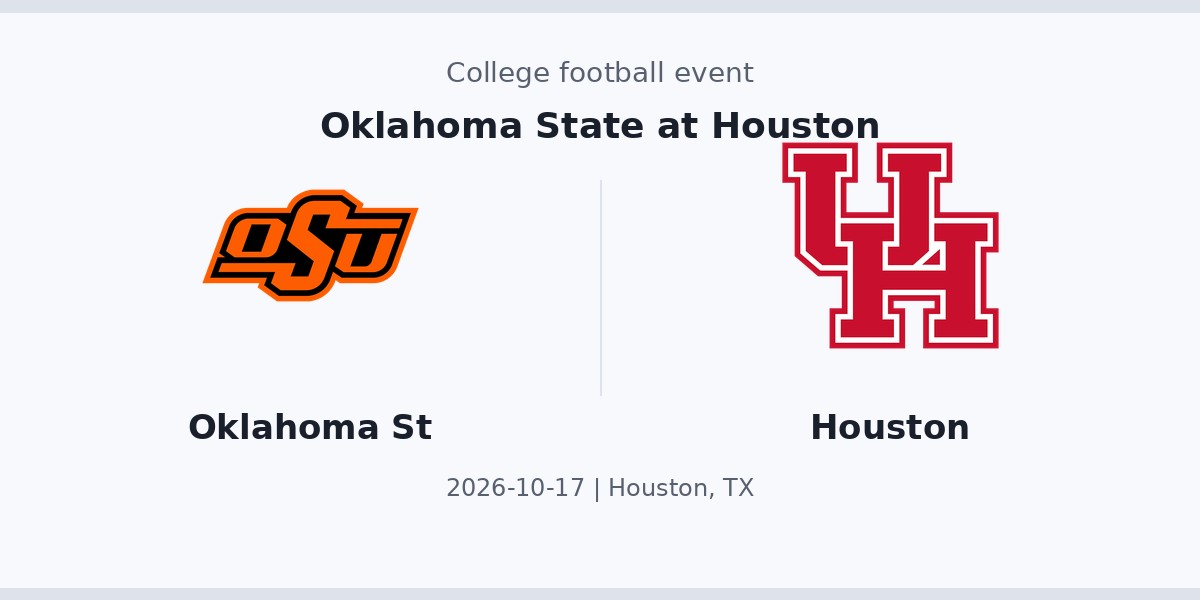 Oklahoma State at Houston photo in Houston, TX