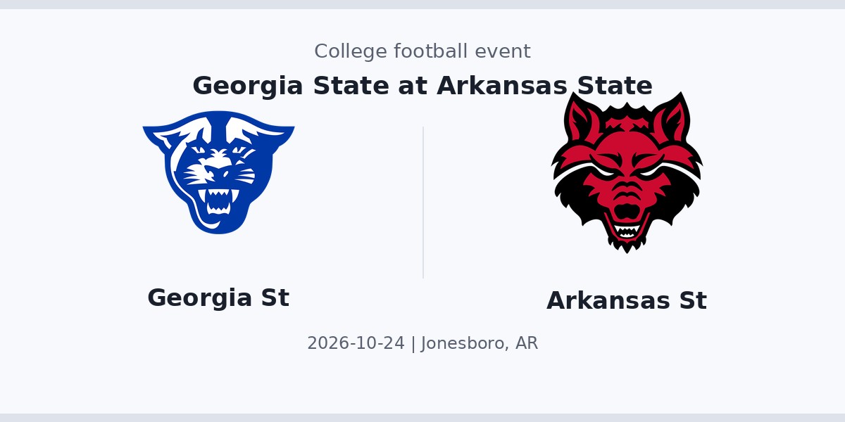 Georgia State at Arkansas State photo in Jonesboro, AR