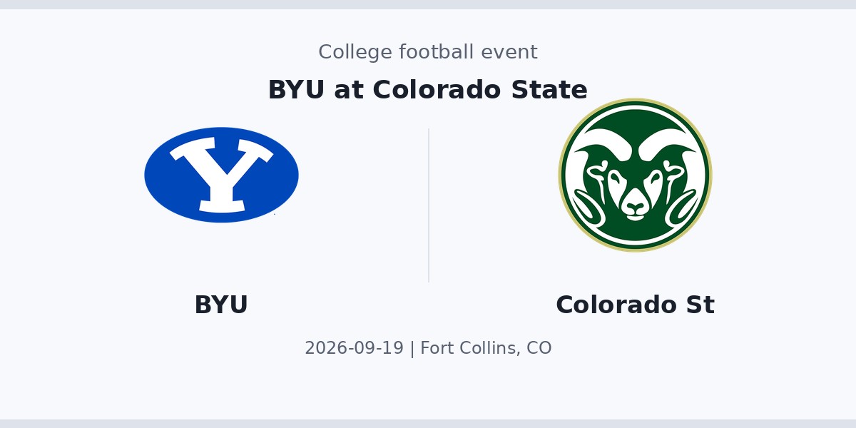 BYU at Colorado State photo in Fort Collins, CO