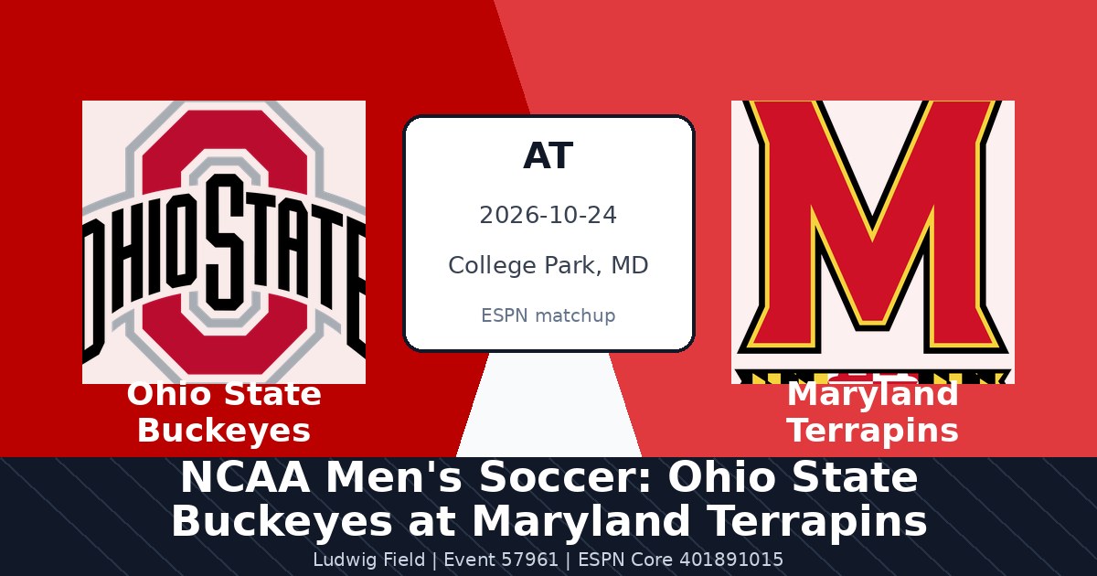 NCAA Men's Soccer: Ohio State Buckeyes at Maryland Terrapins photo in College Park, MD