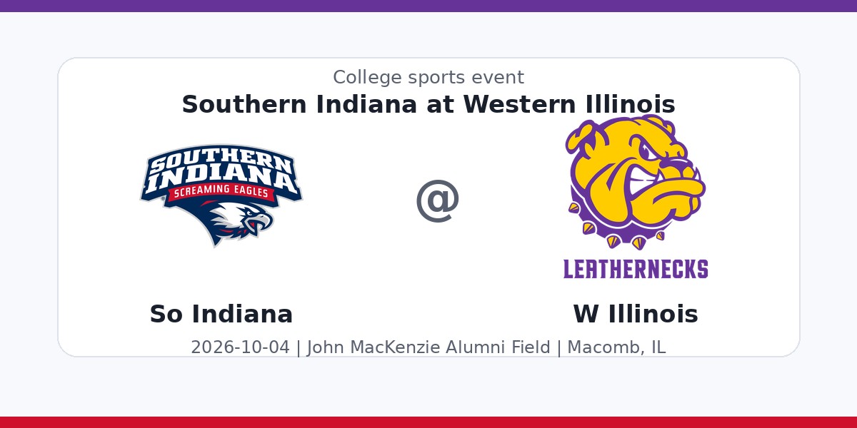 NCAA Men's Soccer: Southern Indiana Screaming Eagles at Western Illinois Leathernecks photo in Macomb, IL