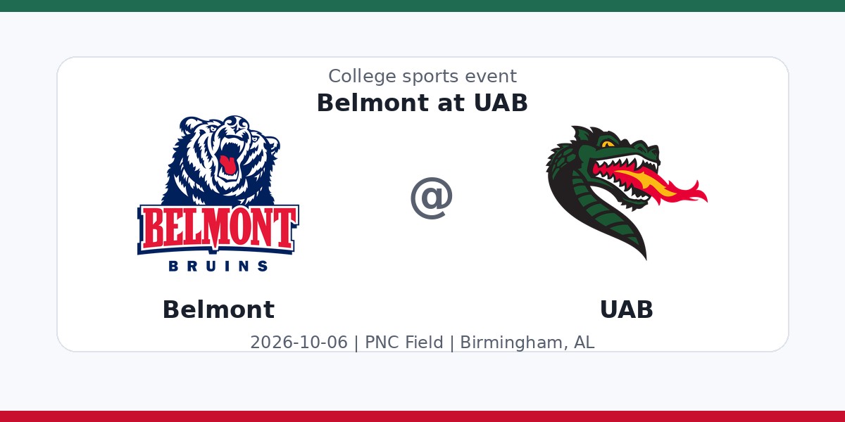 NCAA Men's Soccer: Belmont Bruins at UAB Blazers photo in Birmingham, AL