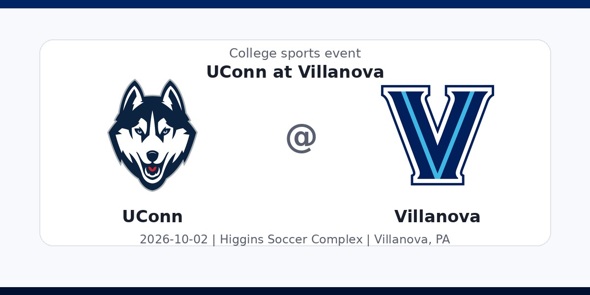 NCAA Men's Soccer: UConn Huskies at Villanova Wildcats photo in Villanova, PA