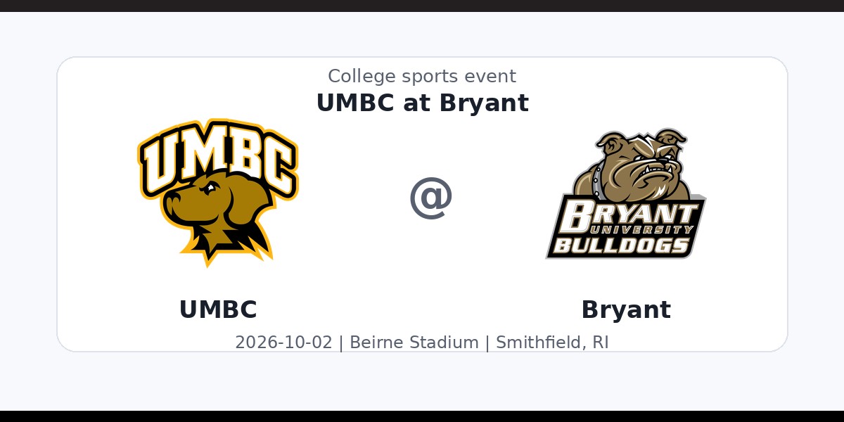 NCAA Men's Soccer: UMBC Retrievers at Bryant Bulldogs photo in Smithfield, RI